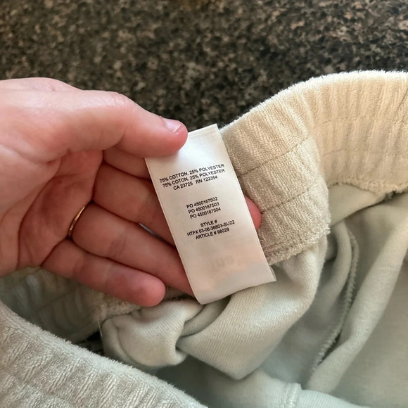 Aritzia TNA Houston Short Towel Terry Cloth Size Small 
Light Mint Green Beach - Picture 10 of 10